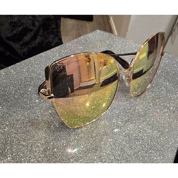 DIFF Eyewear Donna Gold/Brown Gradient Sunglasses main image 12